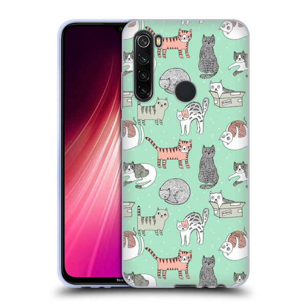 Andrea Lauren Design Animals Cats Soft Gel Case for Xiaomi Redmi Note 8T