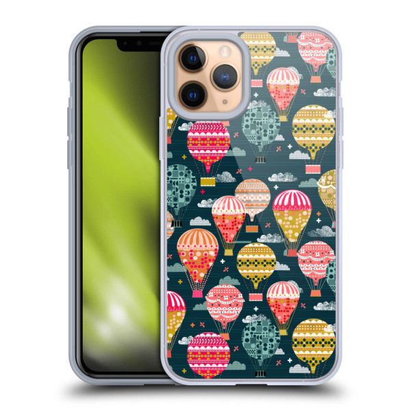 Andrea Lauren Design Assorted Hot Air Balloon Soft Gel Case for Apple iPhone 11 Pro & MagSafe