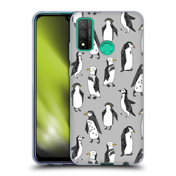 Andrea Lauren Design Birds Gray Penguins Soft Gel Case for Huawei P Smart (2020)