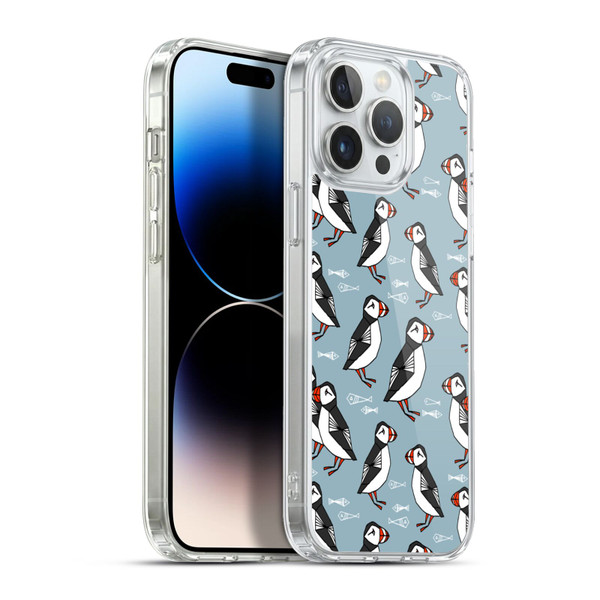 Andrea Lauren Design Birds Puffins Soft Gel Case for Apple iPhone 13 Pro Max & MagSafe