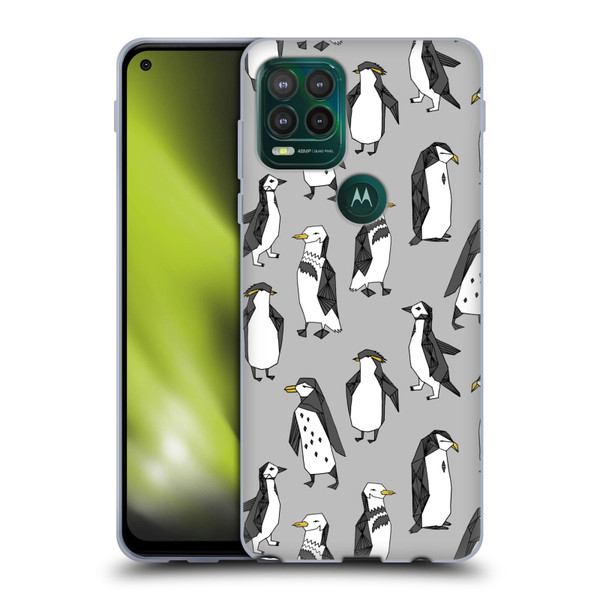 Andrea Lauren Design Birds Gray Penguins Soft Gel Case for Motorola Moto G Stylus 5G 2021