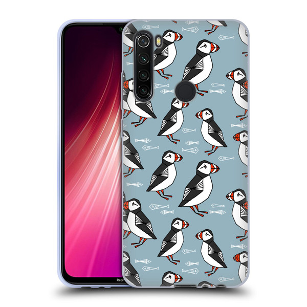 Andrea Lauren Design Birds Puffins Soft Gel Case for Xiaomi Redmi Note 8T