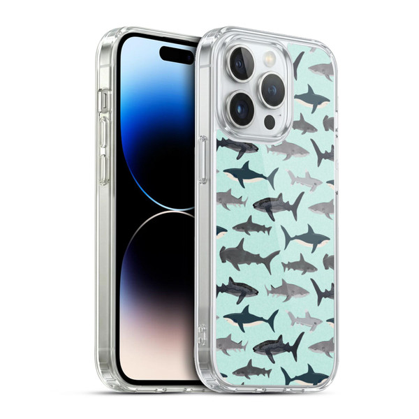 Andrea Lauren Design Sea Animals Sharks Soft Gel Case for Apple iPhone 13 Pro & MagSafe