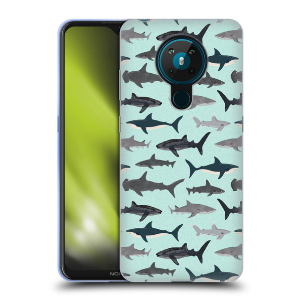 Andrea Lauren Design Sea Animals Sharks Soft Gel Case for Nokia 5.3