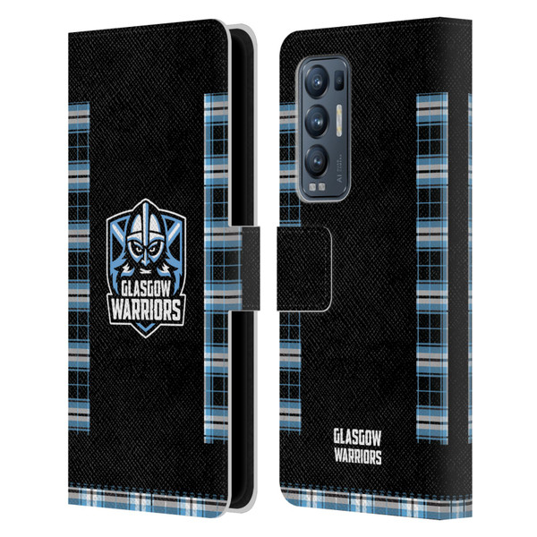 Glasgow Warriors 2020/21 Crest Kit Home Leather Book Wallet Case Cover For OPPO Find X3 Neo / Reno5 Pro+ 5G