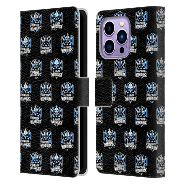 Glasgow Warriors Logo 2 Patterns Leather Book Wallet Case Cover For Apple iPhone 14 Pro Max