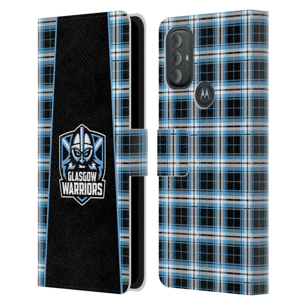 Glasgow Warriors Logo 2 Tartan Leather Book Wallet Case Cover For Motorola Moto G10 / Moto G20 / Moto G30