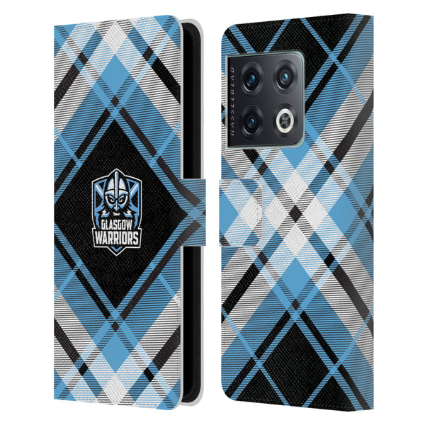 Glasgow Warriors Logo 2 Diagonal Tartan Leather Book Wallet Case Cover For OnePlus 10 Pro