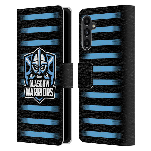 Glasgow Warriors Logo 2 Stripes Leather Book Wallet Case Cover For Samsung Galaxy A13 5G (2021)