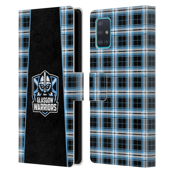 Glasgow Warriors Logo 2 Tartan Leather Book Wallet Case Cover For Samsung Galaxy A51 (2019)