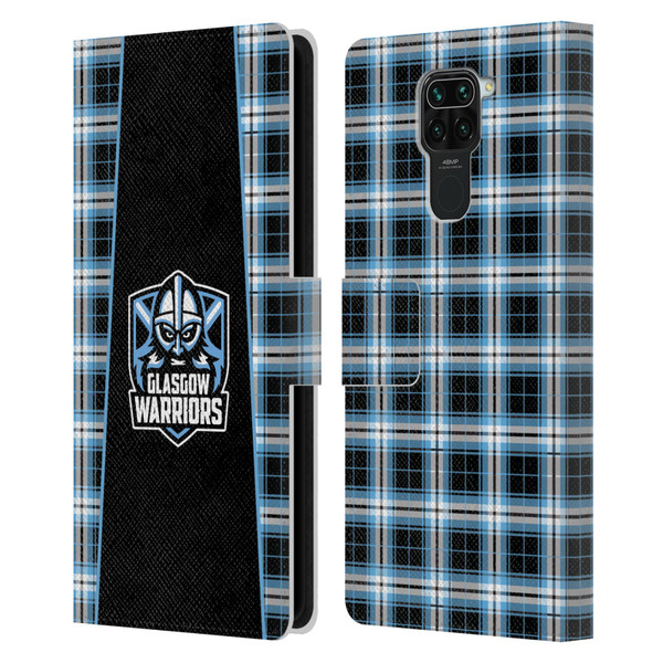 Glasgow Warriors Logo 2 Tartan Leather Book Wallet Case Cover For Xiaomi Redmi Note 9 / Redmi 10X 4G