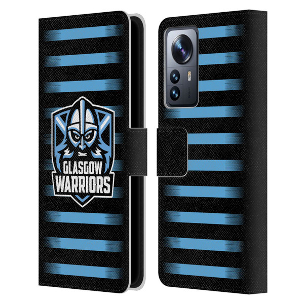 Glasgow Warriors Logo 2 Stripes Leather Book Wallet Case Cover For Xiaomi 12 Pro