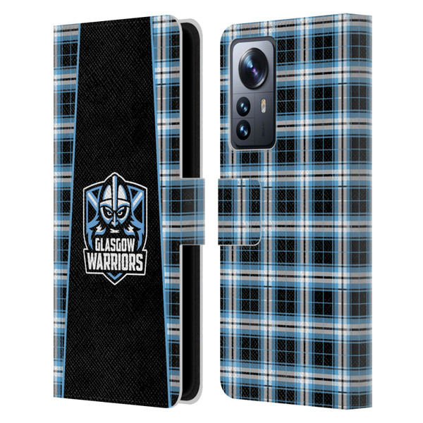 Glasgow Warriors Logo 2 Tartan Leather Book Wallet Case Cover For Xiaomi 12 Pro