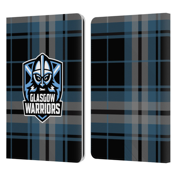 Glasgow Warriors Logo Tartan Leather Book Wallet Case Cover For Amazon Kindle Paperwhite 1 / 2 / 3
