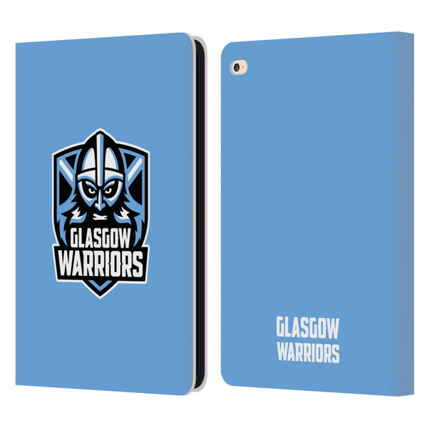 Glasgow Warriors Logo Plain Blue Leather Book Wallet Case Cover For Apple iPad Air 2 (2014)