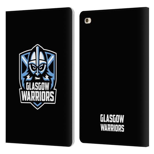 Glasgow Warriors Logo Plain Black Leather Book Wallet Case Cover For Apple iPad mini 4