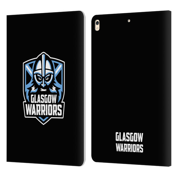 Glasgow Warriors Logo Plain Black Leather Book Wallet Case Cover For Apple iPad Pro 10.5 (2017)