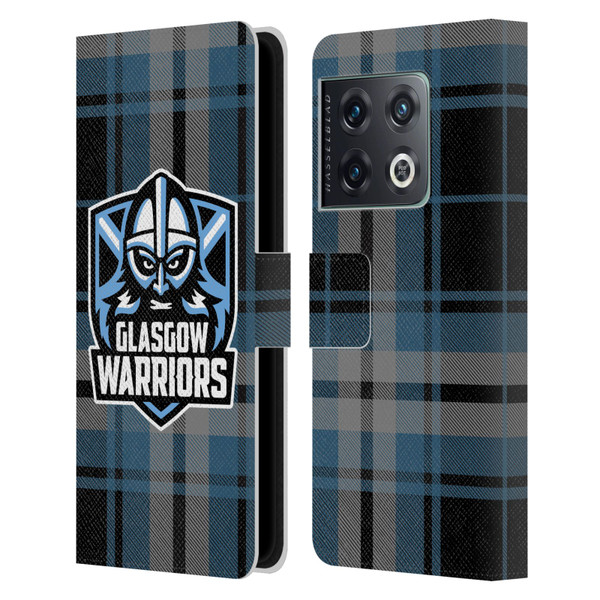 Glasgow Warriors Logo Tartan Leather Book Wallet Case Cover For OnePlus 10 Pro
