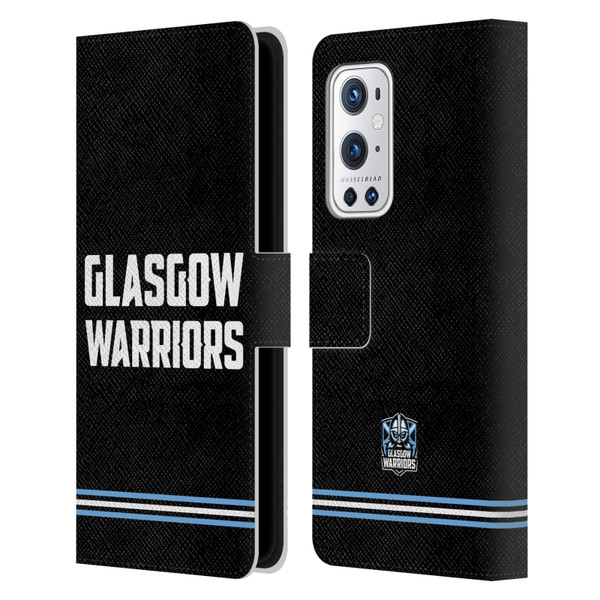 Glasgow Warriors Logo Text Type Black Leather Book Wallet Case Cover For OnePlus 9 Pro