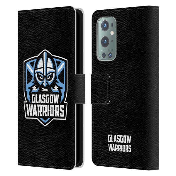 Glasgow Warriors Logo Plain Black Leather Book Wallet Case Cover For OnePlus 9
