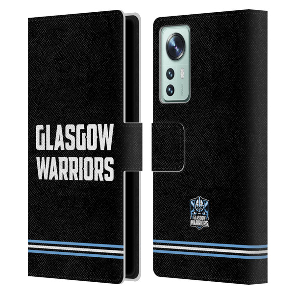 Glasgow Warriors Logo Text Type Black Leather Book Wallet Case Cover For Xiaomi 12