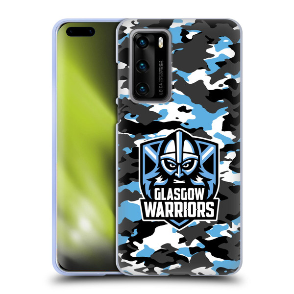 Glasgow Warriors Logo 2 Camouflage Soft Gel Case for Huawei P40 5G