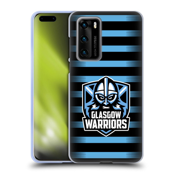Glasgow Warriors Logo 2 Stripes Soft Gel Case for Huawei P40 5G
