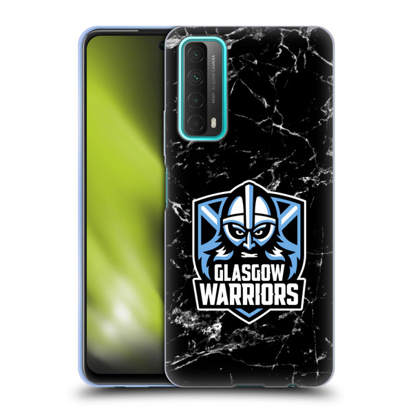 Glasgow Warriors Logo 2 Marble Soft Gel Case for Huawei P Smart (2021)