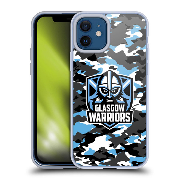 Glasgow Warriors Logo 2 Camouflage Soft Gel Case for Apple iPhone 12 / iPhone 12 Pro