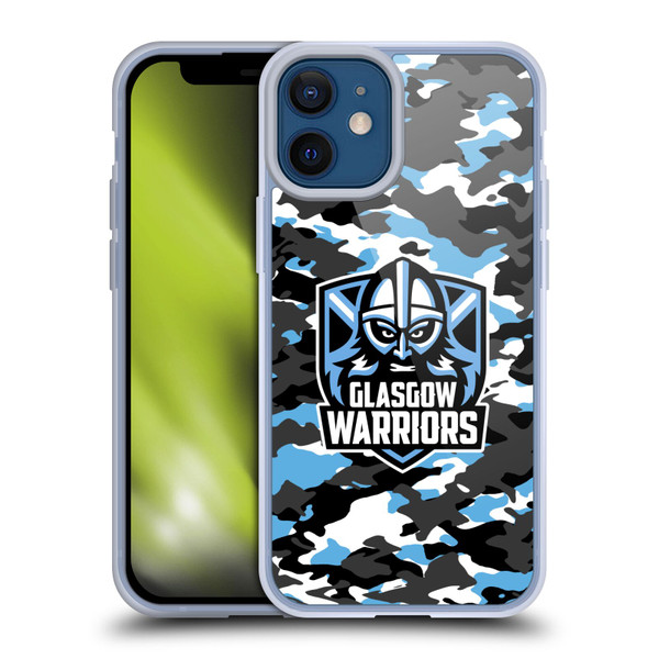 Glasgow Warriors Logo 2 Camouflage Soft Gel Case for Apple iPhone 12 Mini