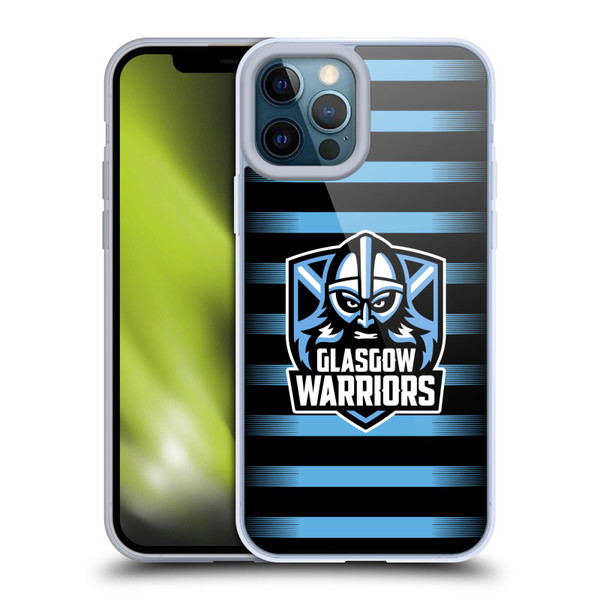 Glasgow Warriors Logo 2 Stripes Soft Gel Case for Apple iPhone 12 Pro Max
