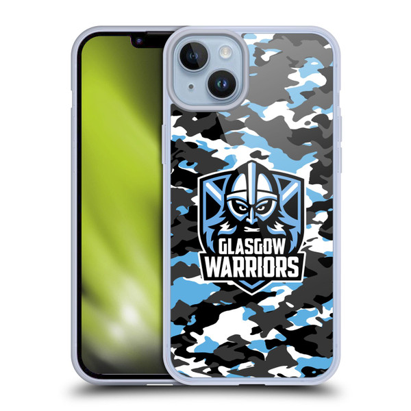 Glasgow Warriors Logo 2 Camouflage Soft Gel Case for Apple iPhone 14 Plus