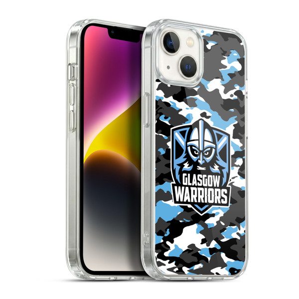 Glasgow Warriors Logo 2 Camouflage Soft Gel Case for Apple iPhone 14 Plus & MagSafe