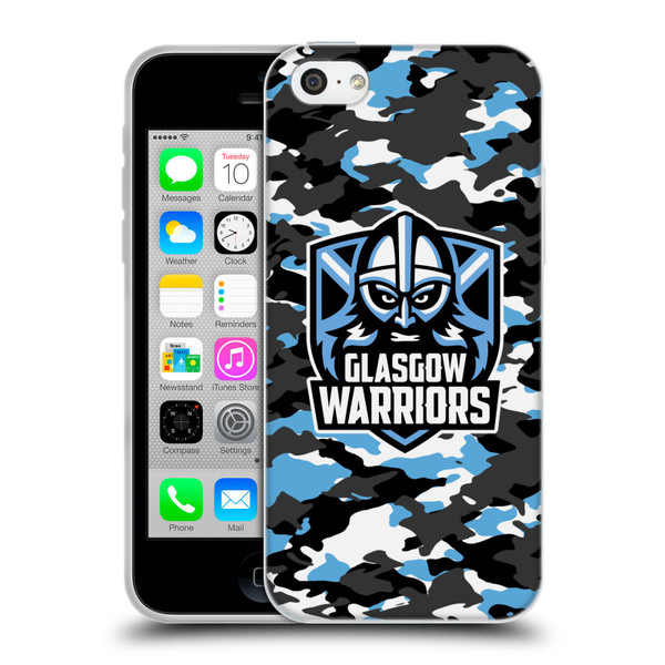 Glasgow Warriors Logo 2 Camouflage Soft Gel Case for Apple iPhone 5c