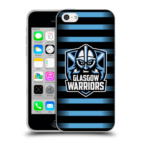 Glasgow Warriors Logo 2 Stripes Soft Gel Case for Apple iPhone 5c