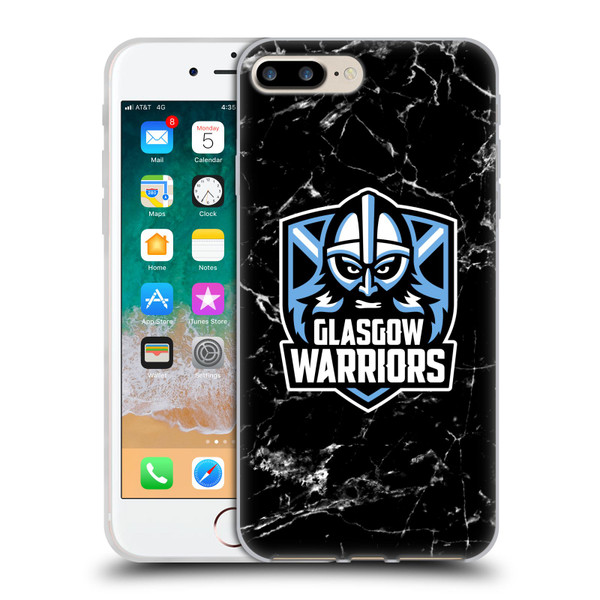 Glasgow Warriors Logo 2 Marble Soft Gel Case for Apple iPhone 7 Plus / iPhone 8 Plus
