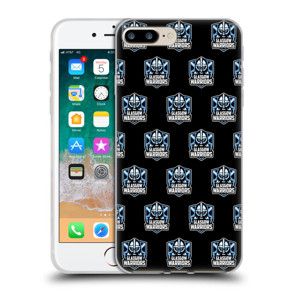 Glasgow Warriors Logo 2 Patterns Soft Gel Case for Apple iPhone 7 Plus / iPhone 8 Plus