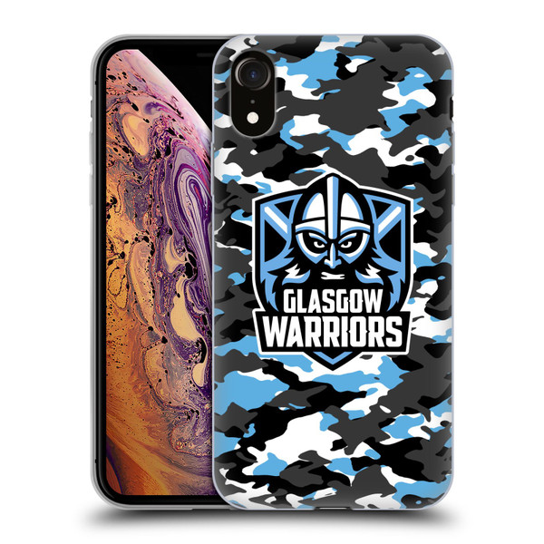 Glasgow Warriors Logo 2 Camouflage Soft Gel Case for Apple iPhone XR