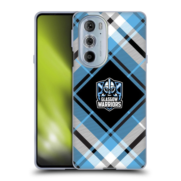 Glasgow Warriors Logo 2 Diagonal Tartan Soft Gel Case for Motorola Edge X30