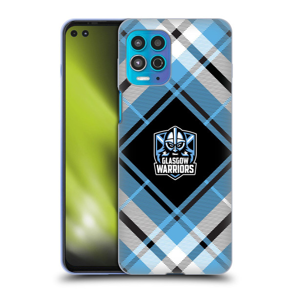 Glasgow Warriors Logo 2 Diagonal Tartan Soft Gel Case for Motorola Moto G100