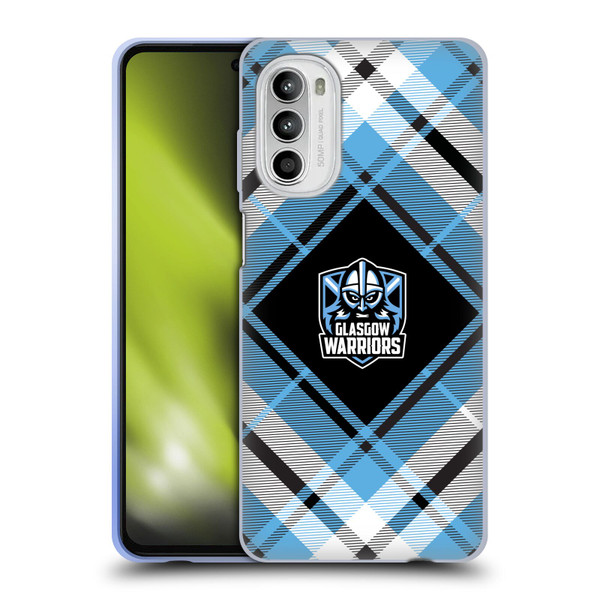 Glasgow Warriors Logo 2 Diagonal Tartan Soft Gel Case for Motorola Moto G52