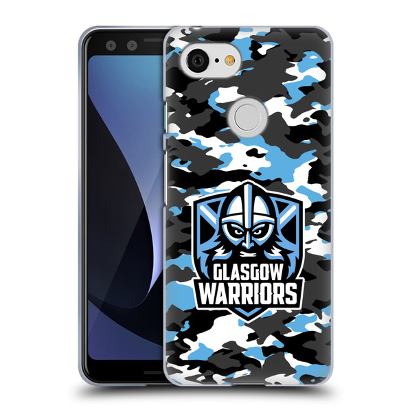 Glasgow Warriors Logo 2 Camouflage Soft Gel Case for Google Pixel 3