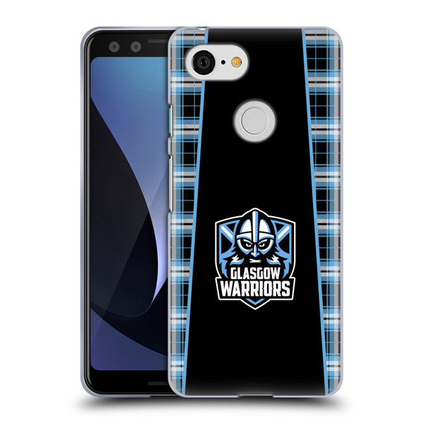 Glasgow Warriors Logo 2 Tartan Soft Gel Case for Google Pixel 3