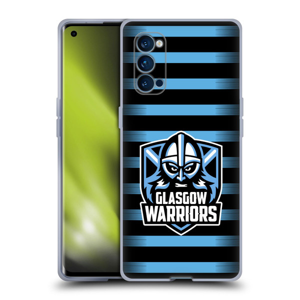 Glasgow Warriors Logo 2 Stripes Soft Gel Case for OPPO Reno 4 Pro 5G