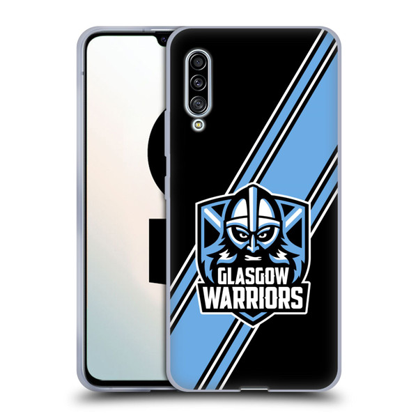 Glasgow Warriors Logo 2 Diagonal Stripes Soft Gel Case for Samsung Galaxy A90 5G (2019)