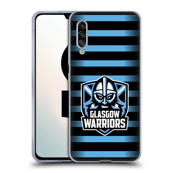 Glasgow Warriors Logo 2 Stripes Soft Gel Case for Samsung Galaxy A90 5G (2019)