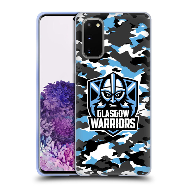 Glasgow Warriors Logo 2 Camouflage Soft Gel Case for Samsung Galaxy S20 / S20 5G