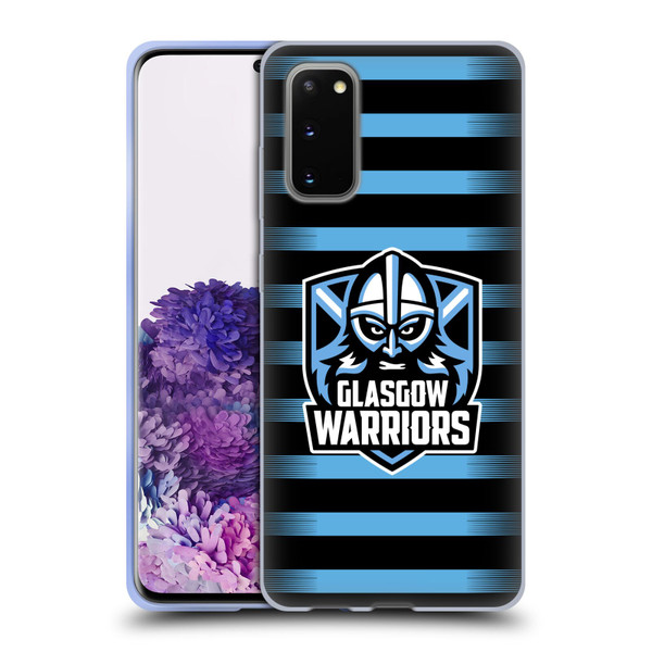 Glasgow Warriors Logo 2 Stripes Soft Gel Case for Samsung Galaxy S20 / S20 5G