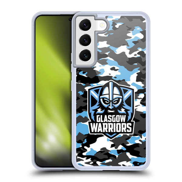 Glasgow Warriors Logo 2 Camouflage Soft Gel Case for Samsung Galaxy S22 5G