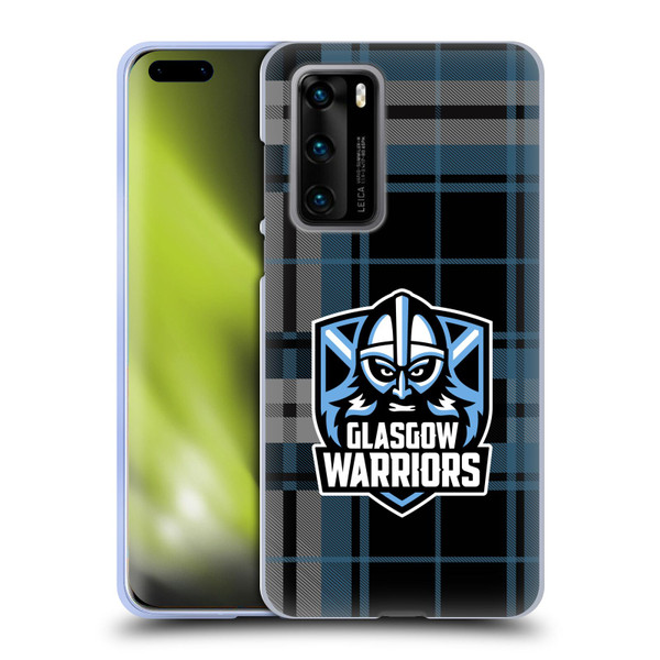 Glasgow Warriors Logo Tartan Soft Gel Case for Huawei P40 5G